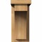 Ekena Millwork Huntington Smooth Corbel w/Backplate, Western Red Cedar, 5 1/2"W x 12"D x 12"H COR06X12X12HUN01SWR - alternate 3